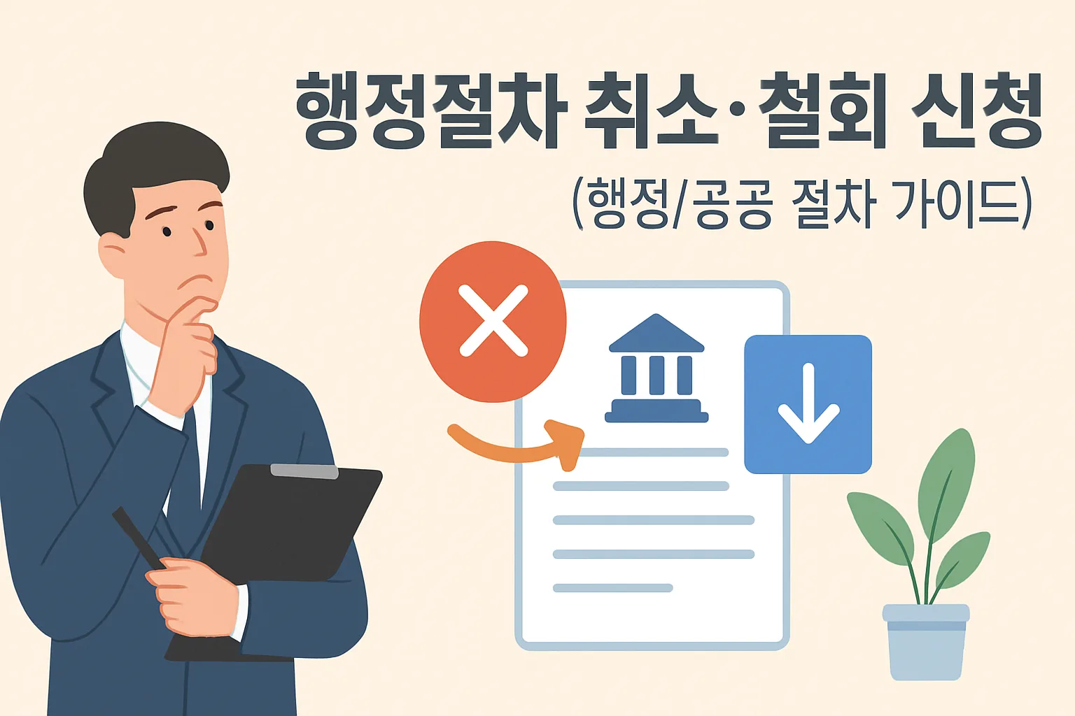 행정절차 취소·철회 신청, 절차·기한 총정리