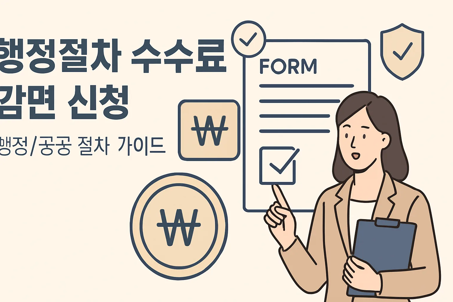 행정절차 수수료 감면 신청, 대상·방법 총정리