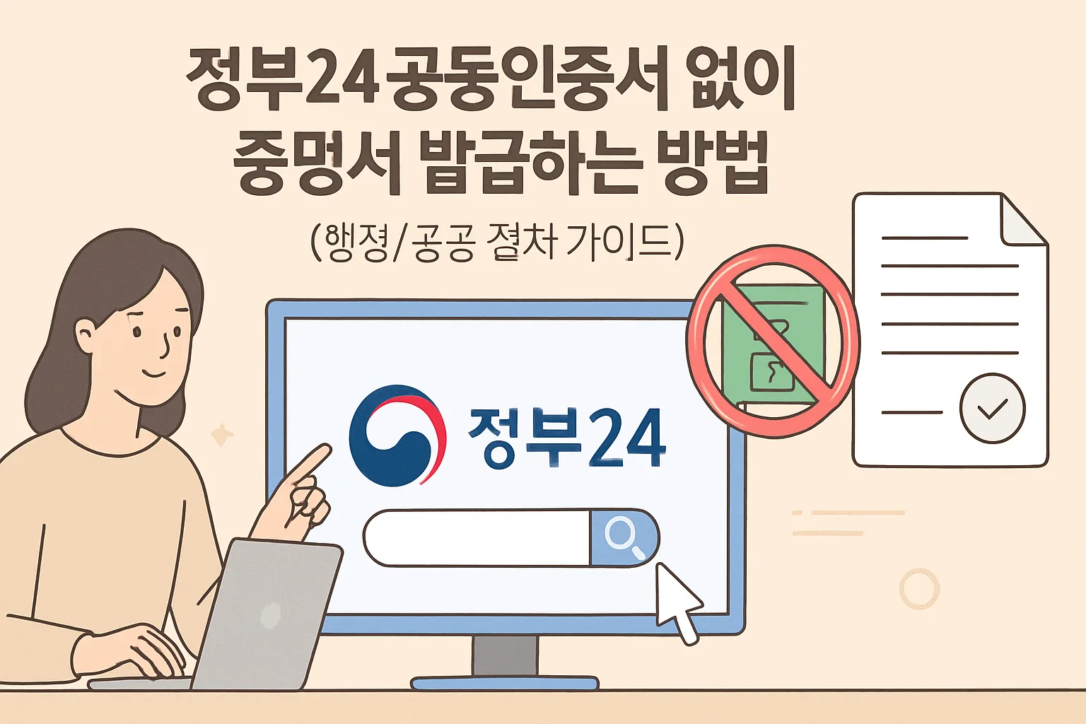 정부24 공동인증서 없이 증명서 발급하는 법