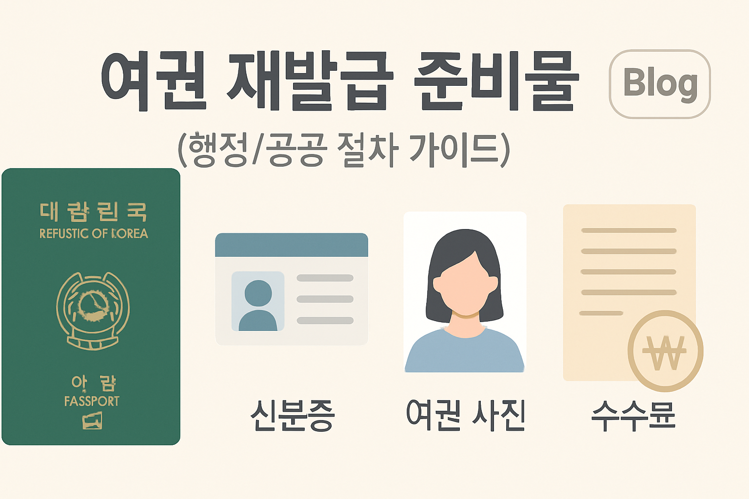 여권 재발급, 준비물 하나 빠지면 두 번 갑니다 — 상황별 서류 체크리스트 (2026)**