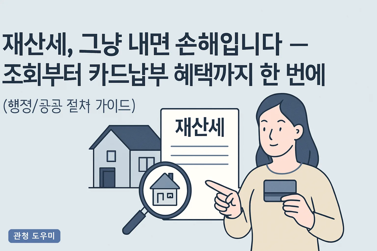 재산세, 그냥 내면 손해입니다 — 조회부터 카드납부까지