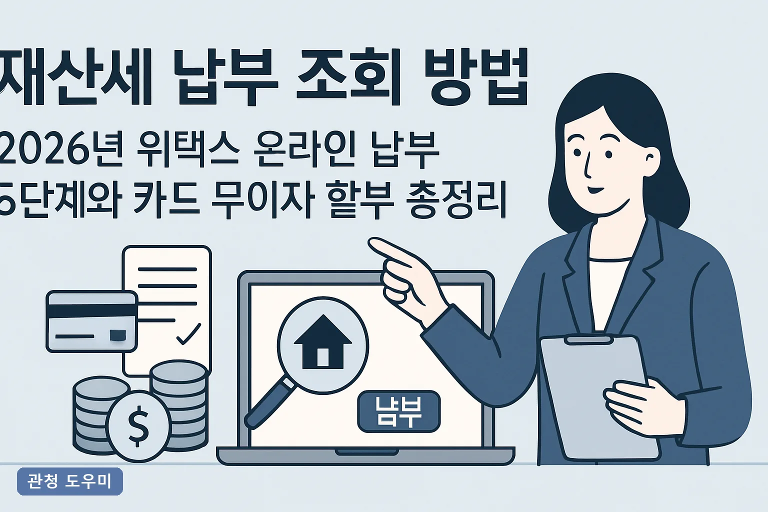 재산세 납부 조회 방법 2026년 위택스 온라인 납부 5단계와 카드 무이자 할부 총정리