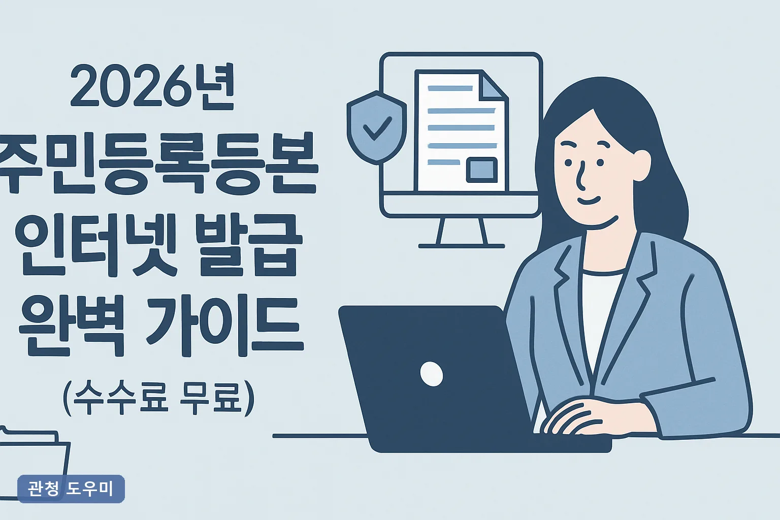 2026년 주민등록등본 인터넷 발급 완벽 가이드 (수수료 무료) 정부24 3분 발급과 표시 옵션 총정리