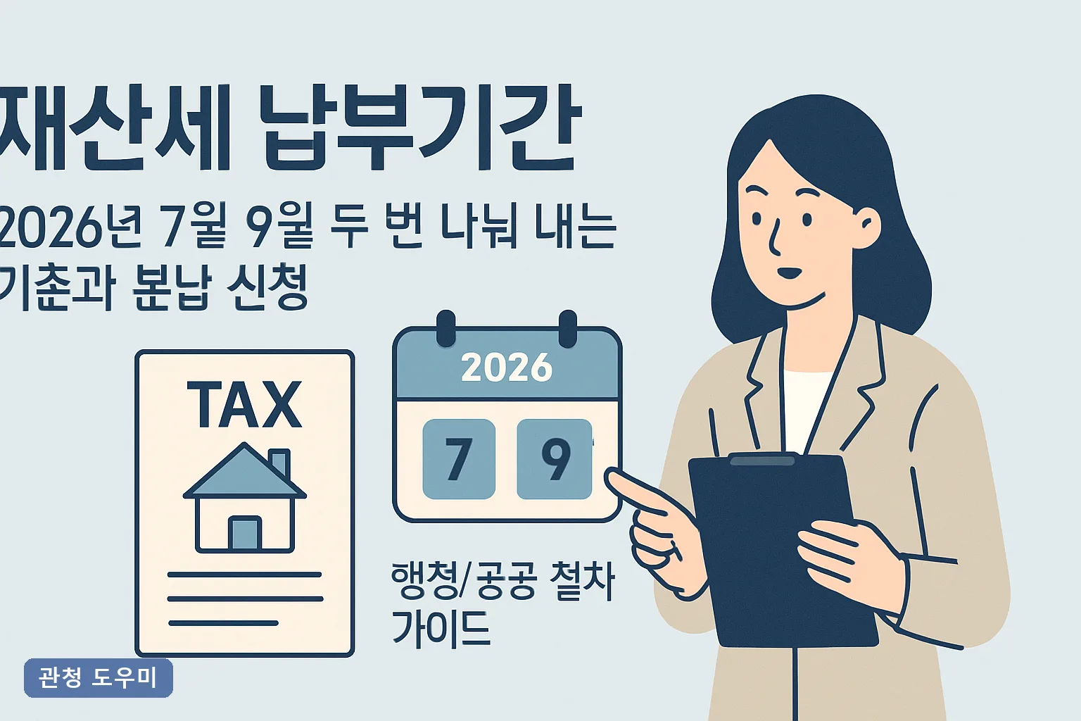 재산세 납부기간 2026년 7월 9월 두 번 나눠 내는 기준과 분납 신청 250만원 조건 총정리